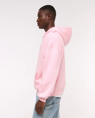 Abercrombie & Fitch Essential Popover Hoodie In Pink