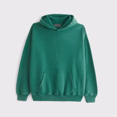 Abercrombie & Fitch Essential Popover Hoodie In Green