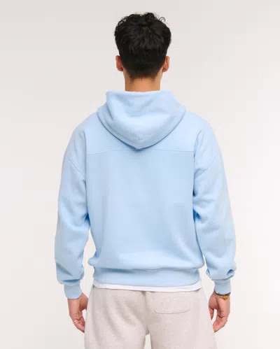 Abercrombie & Fitch Essential Popover Hoodie In Blue