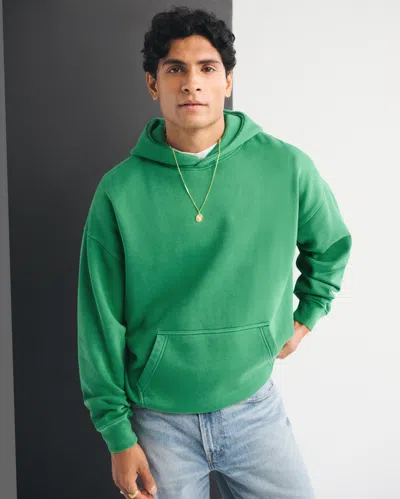 Abercrombie & Fitch Essential Popover Hoodie In Green