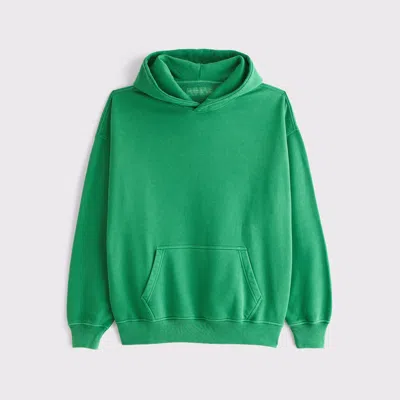 Abercrombie & Fitch Essential Popover Hoodie In Green