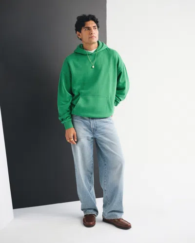 Abercrombie & Fitch Essential Popover Hoodie In Green