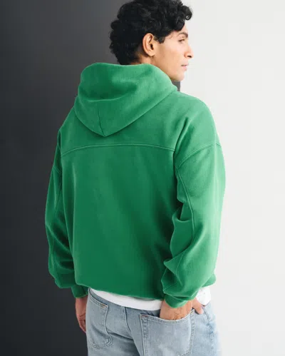 Abercrombie & Fitch Essential Popover Hoodie In Green