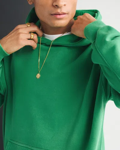 Abercrombie & Fitch Essential Popover Hoodie In Green