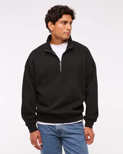 Abercrombie & Fitch Essential Half-zip Sweatshirt In Animal Print