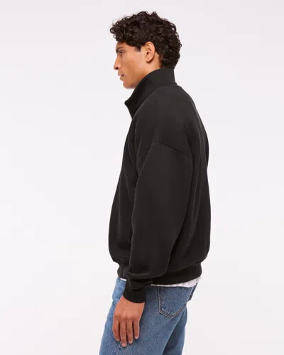 Abercrombie & Fitch Essential Half-zip Sweatshirt In Animal Print