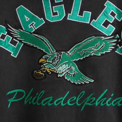 Abercrombie & Fitch Philadelphia Eagles Graphic Popover Hoodie In Black