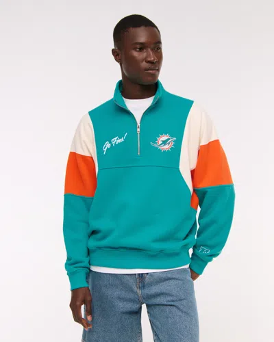 Abercrombie & Fitch Miami Dolphins Half-zip Sweatshirt