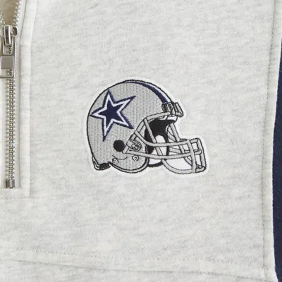 Abercrombie & Fitch Dallas Cowboys Half-zip Sweatshirt In White
