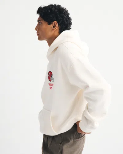 Abercrombie & Fitch Kansas City Chiefs Graphic Popover Hoodie In White