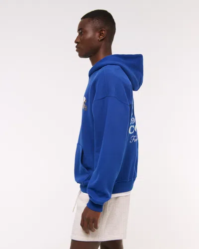 Abercrombie & Fitch Indianapolis Colts Graphic Popover Hoodie In Blue