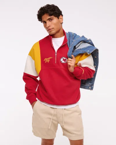 Abercrombie & Fitch Kansas City Chiefs Half-zip Sweatshirt