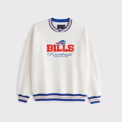 Abercrombie & Fitch Buffalo Bills Graphic Crew Sweatshirt In Green