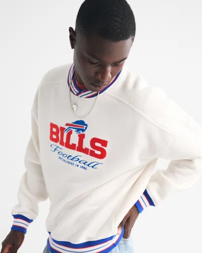 Abercrombie & Fitch Buffalo Bills Graphic Crew Sweatshirt In Green