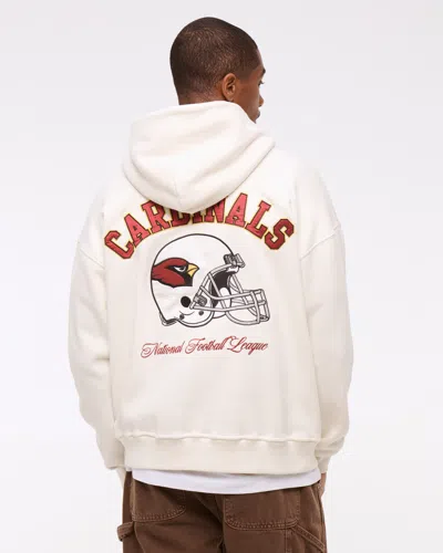 Abercrombie & Fitch Arizona Cardinals Graphic Popover Hoodie In Black