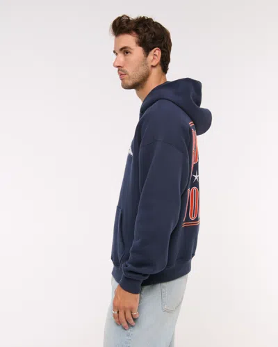 Abercrombie & Fitch Denver Broncos Graphic Popover Hoodie In Brown