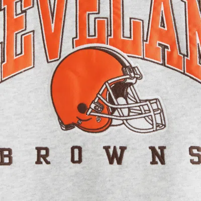 Abercrombie & Fitch Cleveland Browns Graphic Crew Sweatshirt In White