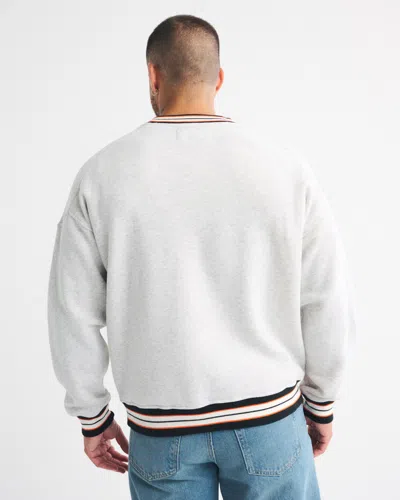 Abercrombie & Fitch Cincinnati Bengals Graphic Crew Sweatshirt In White