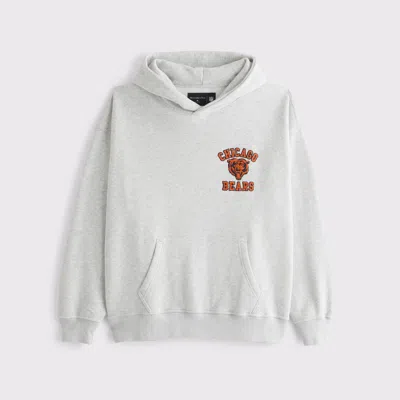 Abercrombie & Fitch Chicago Bears Graphic Popover Hoodie In Gray
