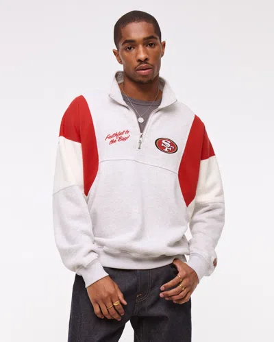 Abercrombie & Fitch San Francisco 49ers Half-zip Sweatshirt