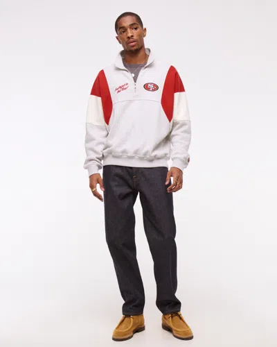 Abercrombie & Fitch San Francisco 49ers Half-zip Sweatshirt