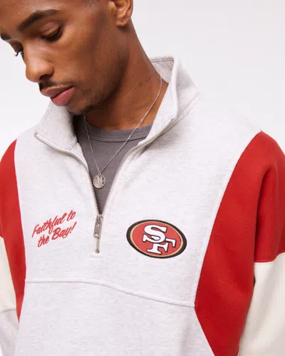 Abercrombie & Fitch San Francisco 49ers Half-zip Sweatshirt