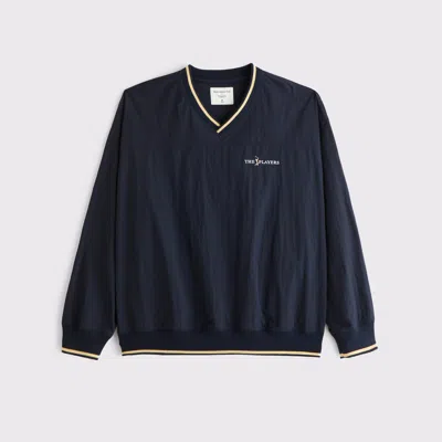 Abercrombie & Fitch Pga The Players Championship Nylon Graphic Sweatshirt In Blue