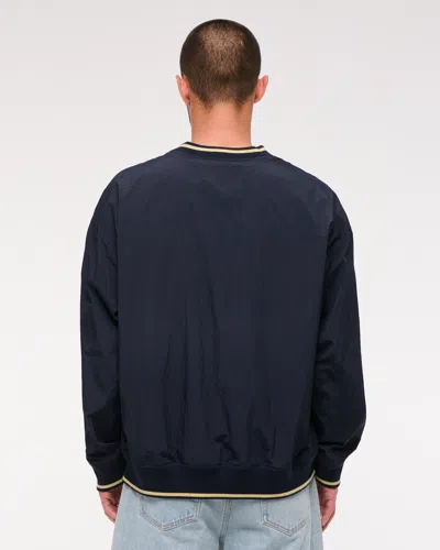 Abercrombie & Fitch Pga The Players Championship Nylon Graphic Sweatshirt In Blue