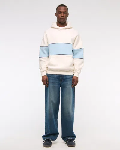 Abercrombie & Fitch Essential Popover Hoodie In White