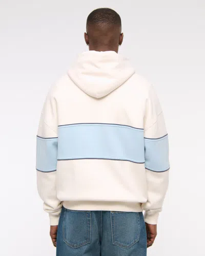 Abercrombie & Fitch Essential Popover Hoodie In White