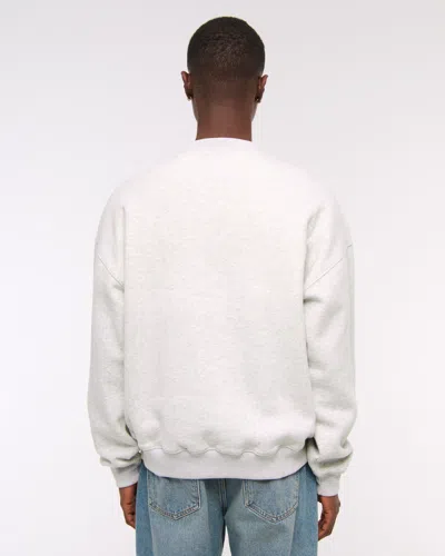 Abercrombie & Fitch Memorial Tournament Graphic Crew Sweatshirt In Gray