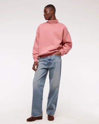 Abercrombie & Fitch Vol. 28 Turtleneck Sweatshirt In Neutral