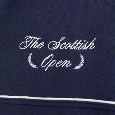 Abercrombie & Fitch Scottish Open Graphic Half-zip Sweatshirt In Blue