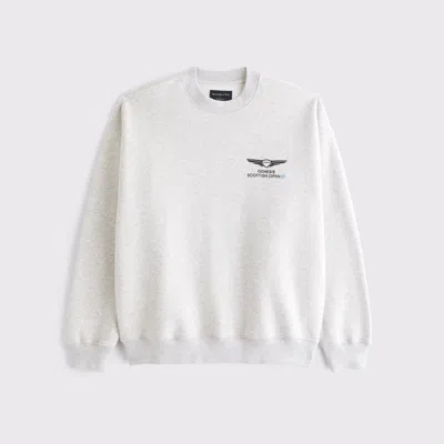 Abercrombie & Fitch Scottish Open Graphic Crew Sweatshirt In Gray