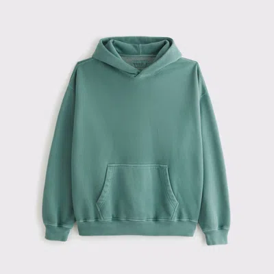 Abercrombie & Fitch Essential Popover Hoodie In Green