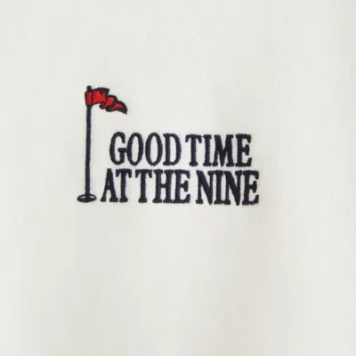 Abercrombie & Fitch Golf Graphic Crew Sweatshirt In White