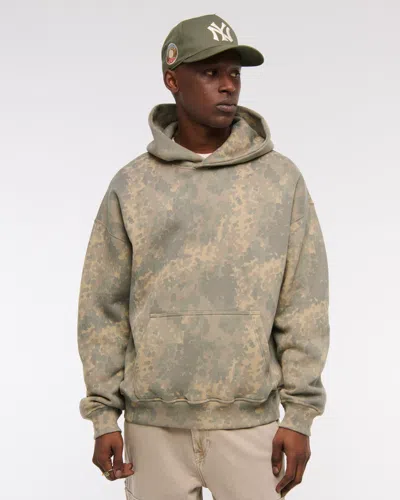 Abercrombie & Fitch Essential Popover Hoodie In Green