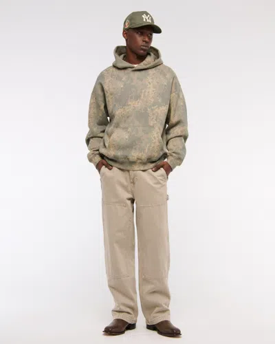 Abercrombie & Fitch Essential Popover Hoodie In Green