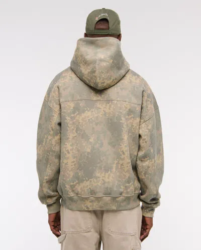 Abercrombie & Fitch Essential Popover Hoodie In Green