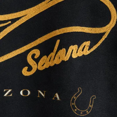 Abercrombie & Fitch Western Graphic Crew Sweatshirt In Black