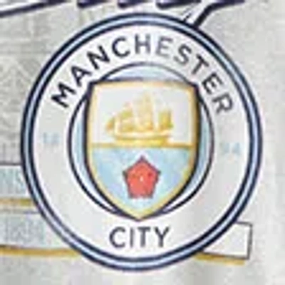 Abercrombie & Fitch Manchester City Fc Graphic Crew Sweatshirt In Gray