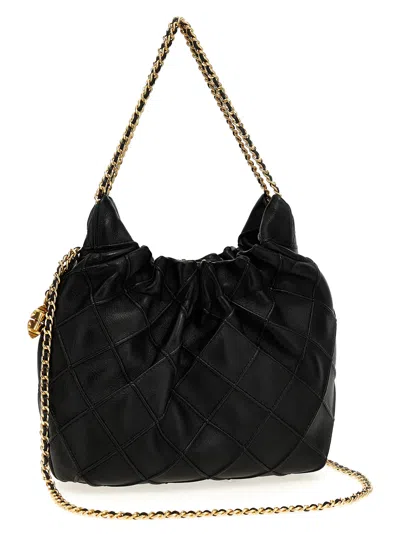 Tory Burch Fleming Mini Hand Bags Black