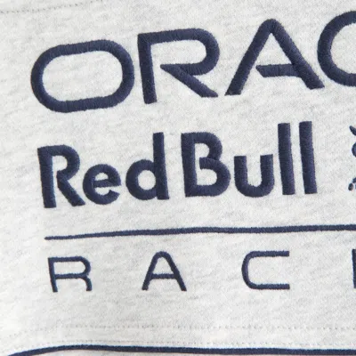 Abercrombie & Fitch Oracle Red Bull Racing Graphic Half-zip Sweatshirt In White