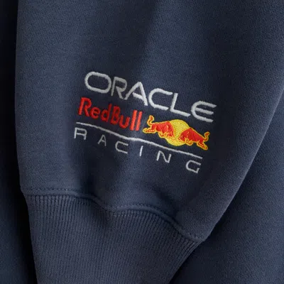 Abercrombie & Fitch Oracle Red Bull Racing Graphic Crew Sweatshirt In Blue