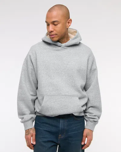 Abercrombie & Fitch Essential Popover Hoodie In Gray