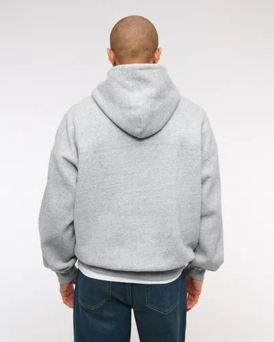 Abercrombie & Fitch Essential Popover Hoodie In Gray