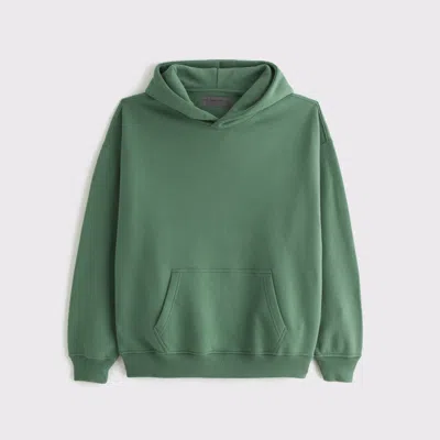 Abercrombie & Fitch Essential Popover Hoodie In Green