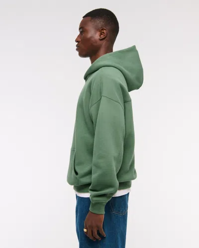 Abercrombie & Fitch Essential Popover Hoodie In Green