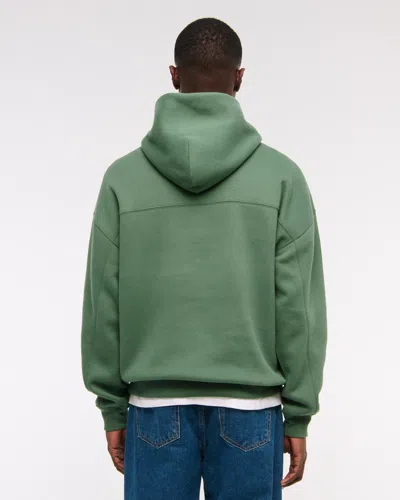 Abercrombie & Fitch Essential Popover Hoodie In Green