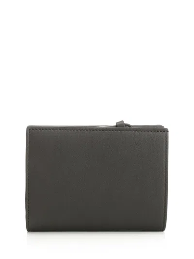 Loewe Futurist Cat Compact Wallet In Classic Calfskin